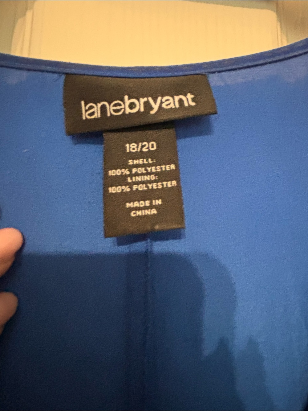 Lane Bryant Royal Blue Ruffle Front Midi Dress - Picture 2 of 3